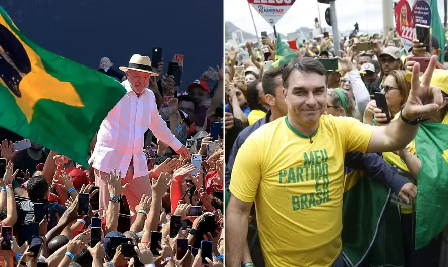 Datafolha: Lula tem 45% e Flávio Bolsonaro, 42% em votos válidos na véspera do 1º turno