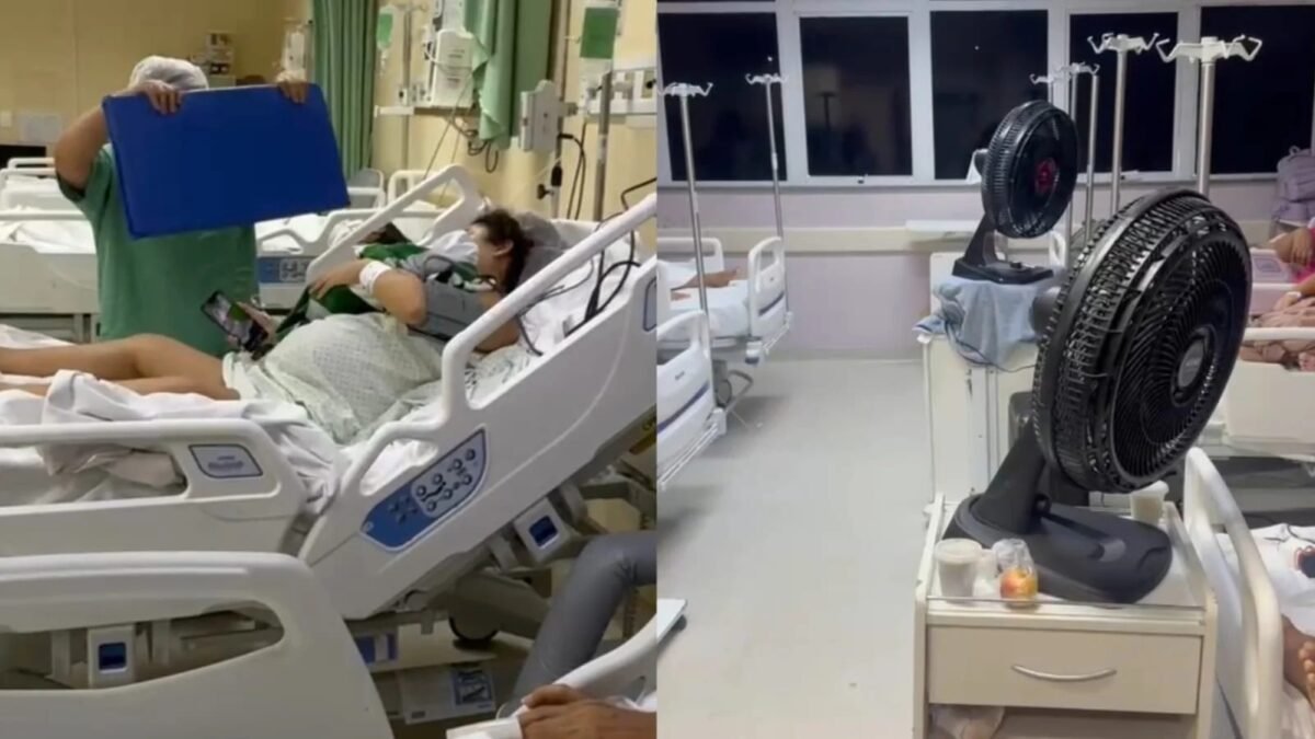 Mães e recém-nascidos enfrentam calor sem climatização no Dona Lindu, em Manaus
