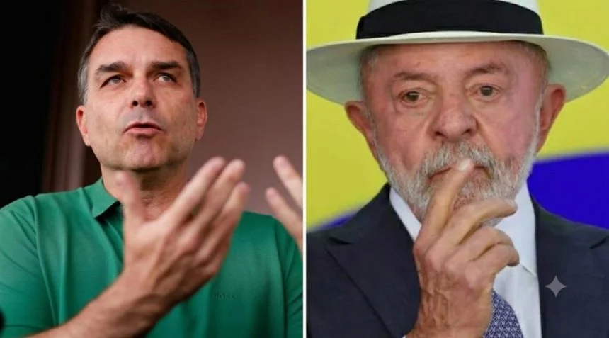 Na pesquisa AtlasIntel, Lula aparece com 47% dos votos válidos e Flávio com 44,1%