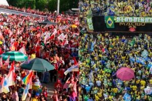 Em Brasília, atos por Lula e Flávio ficam a 2 km de distância