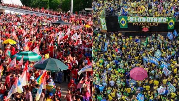 Em Brasília, atos por Lula e Flávio ficam a 2 km de distância